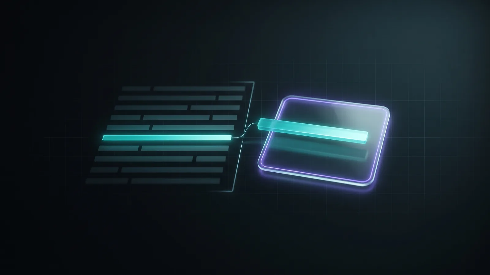 Illustration: one highlighted line lifted out of a block of text onto its own card